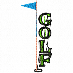 Golf Embroidery Design 2 Golf Embroidery Design 2